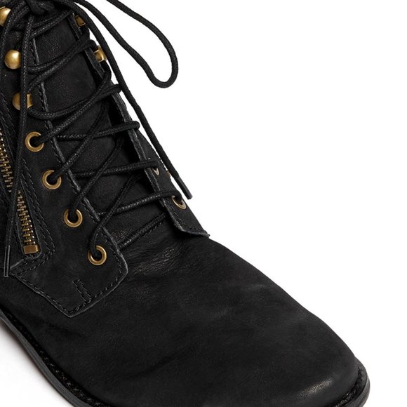 NEW Sam Edelman Mackay Leather Combat Boots Sz 6.5 - Picture 6 of 6